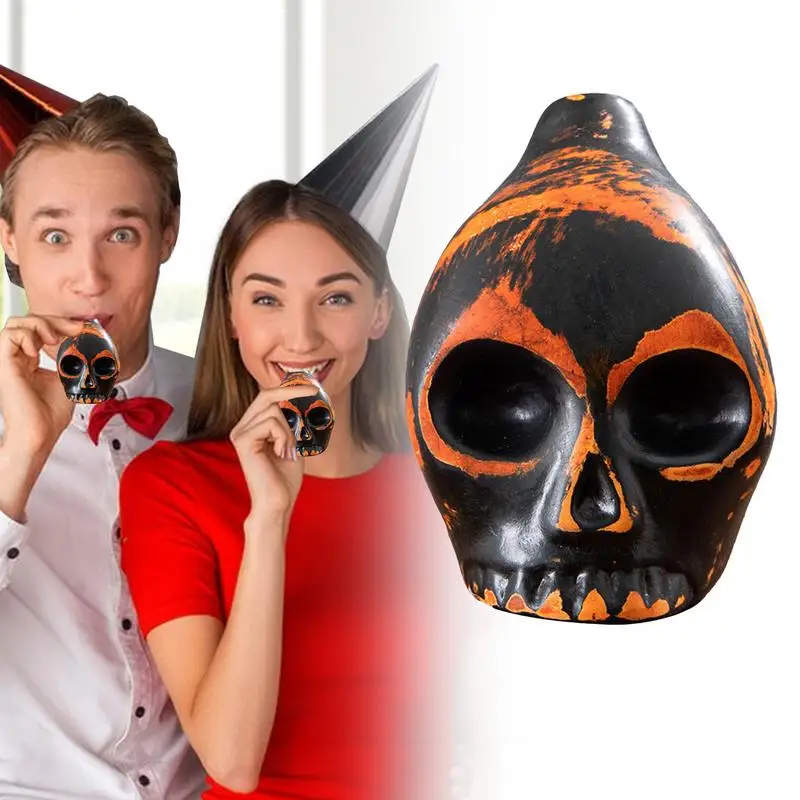 Sifflet Aztèque Croyant pour Halloween, Accessoire de Blague le Plus Fort, de Guerre, à Son Humain