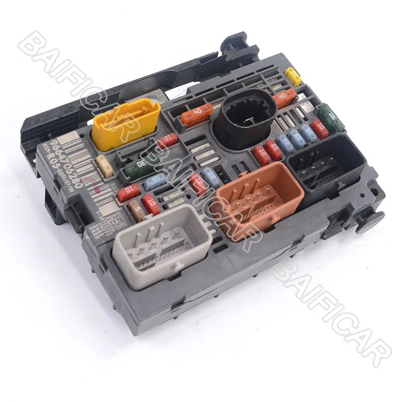 Baificar Used Genuine Bonnet Fuse Box Unit Controller BSM R05 9666700480 9664706280 For Peugeot 307 308 408 Citroen C4 Berlingo