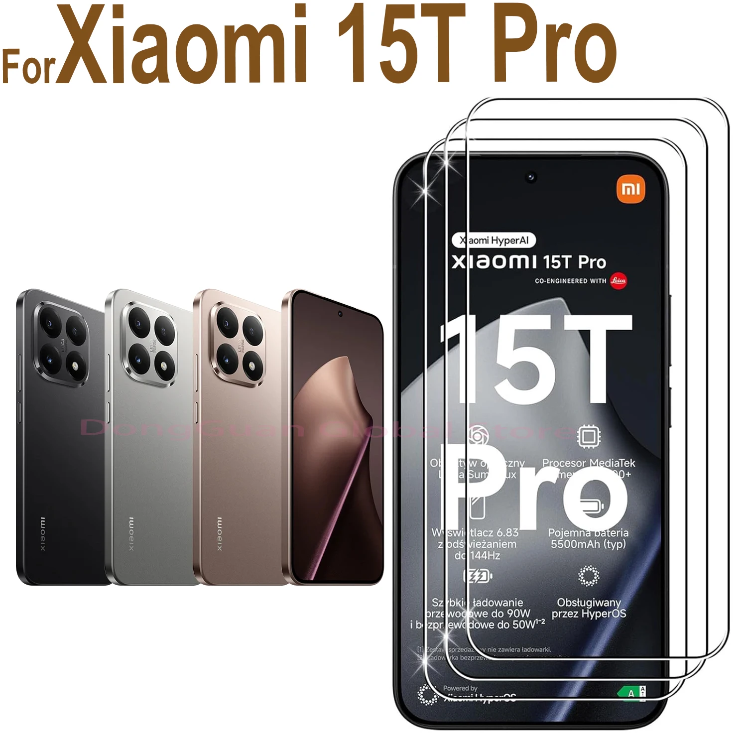 2026 New For Xiaomi 15T Pro Tempered Glass Screen Protector 