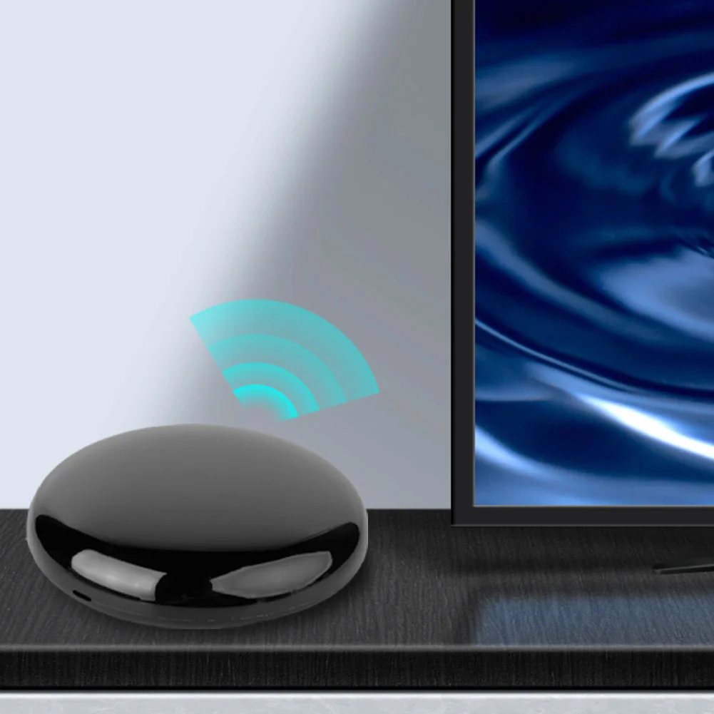 جهاز تحكم عن بعد عالمي ذكي WiFi يعمل مع وحدة تحكم Alexa Google Home Yandex Alice IR بالأشعة تحت الحمراء لمكيف الهواء التلفزيوني