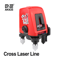 RZ Laser Level 2 Line Red Beam Line 360 Degree Rotary Level Self-leveling Horizontal&Vertical Available Auto Line Laser Level