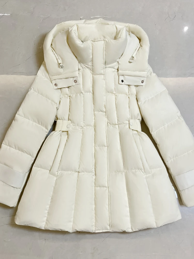 Winter 90% White Duck Down Jacket Women 2025 Fashion Female Thick Warm Fluffy Parkas Loose Oversized Puffer Coat Outwear