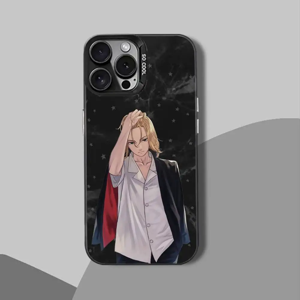 Coque de téléphone Anime Tokyo r-revengers-es pour iPhone 15,17,12,14,13,16,11,Mini,Max,Air,Plus,Pro,E, housse de protection noire