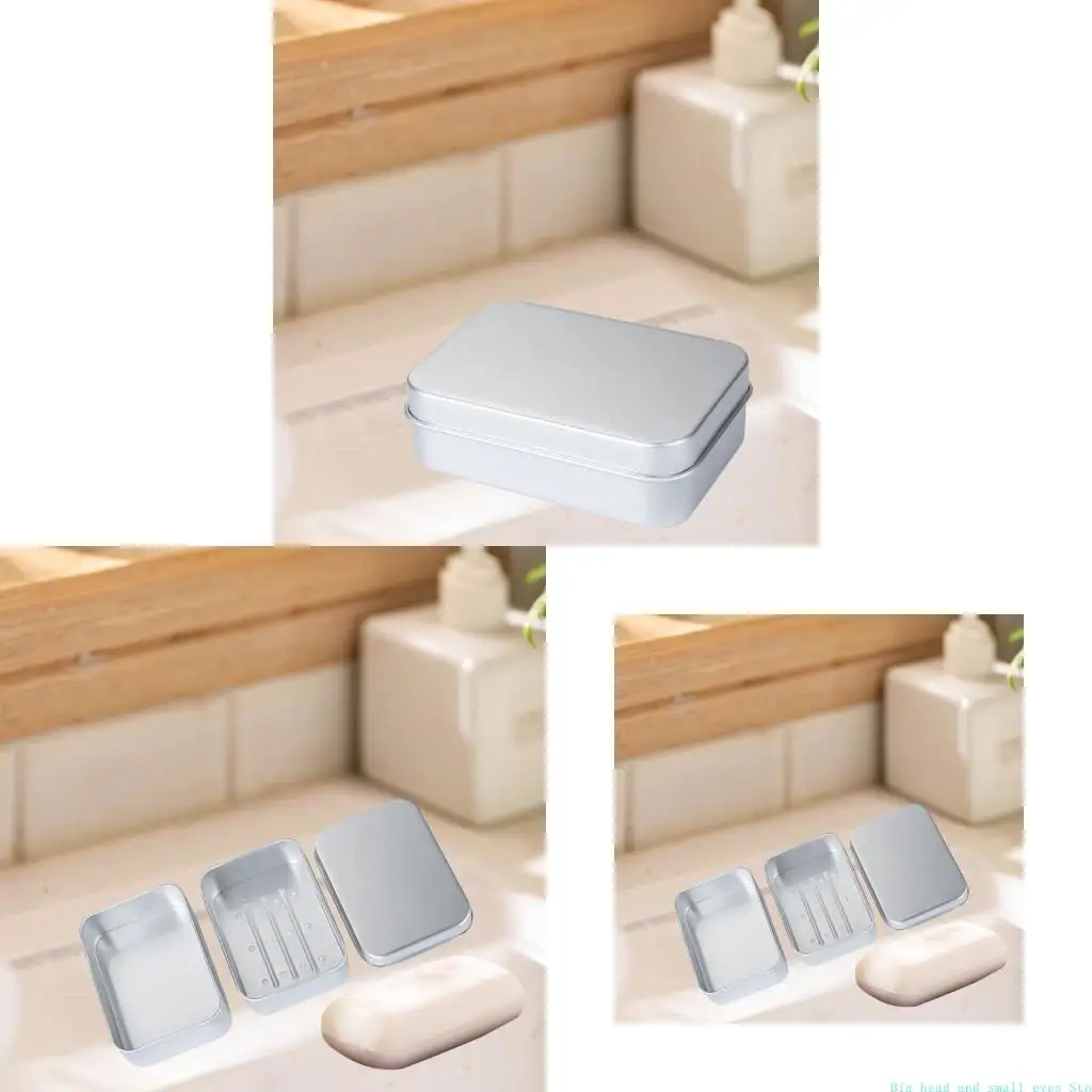 581C Versatile Soap Box Durable Aluminum Travel Soap Protector for Home and Travel