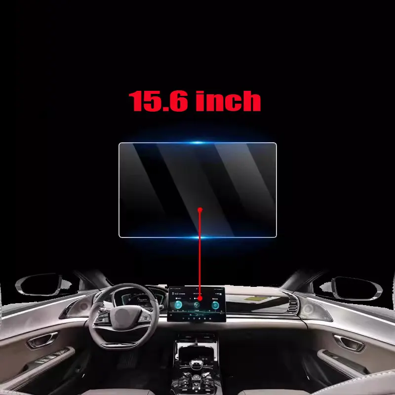 For BYD TANG EV 2021 2022 2023 12.8 Inch 15.6 Inch Car GPS Navigation Screen Tempered Glass Protective Film Car Interior