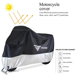 Tampa impermeável da motocicleta para VOGE, exterior, chuva, poeira, neve, sol, protetor UV, 500DS, 650DS, 300DS, 500R, 525R, 300R