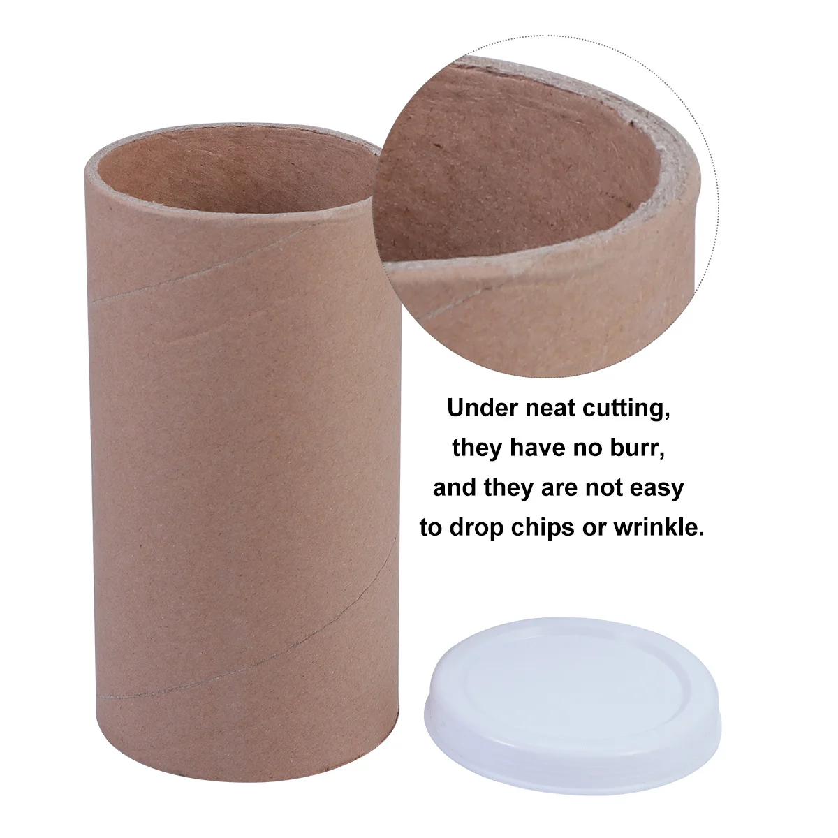 

5Pcs Kraft Rolls Set No Burr Chip Resistant for Drawings Paintings Posters Documents Storage Mailing Solution Storage Tube