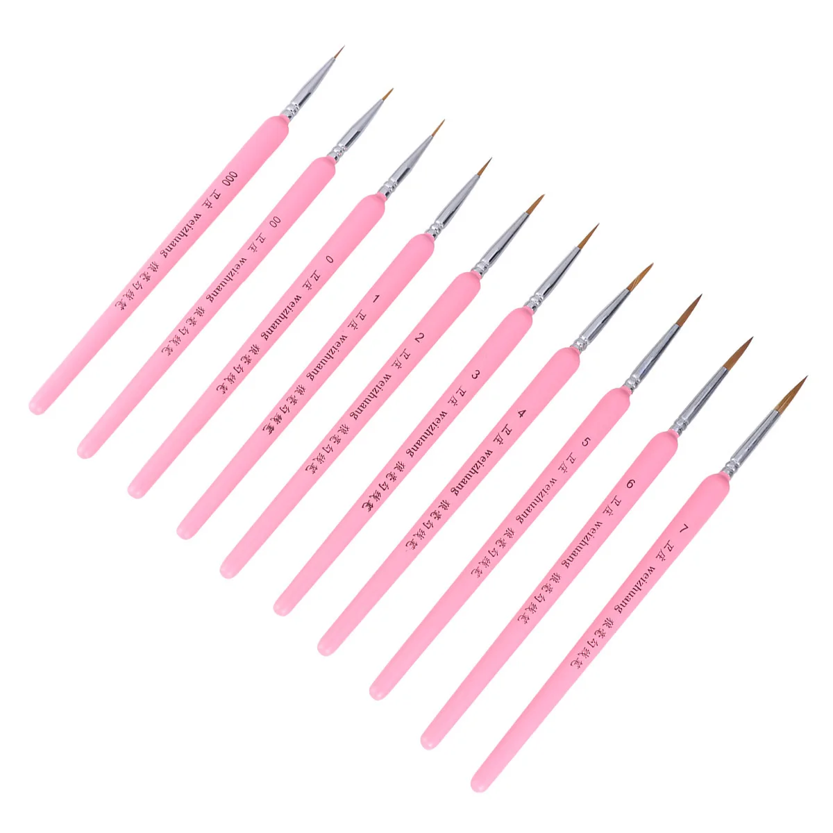 

10pcs Detail Paint Brush Set Fine Detailing Miniature Painting Brushes For Acrylic Watercolor Oil Painting Art Supplies