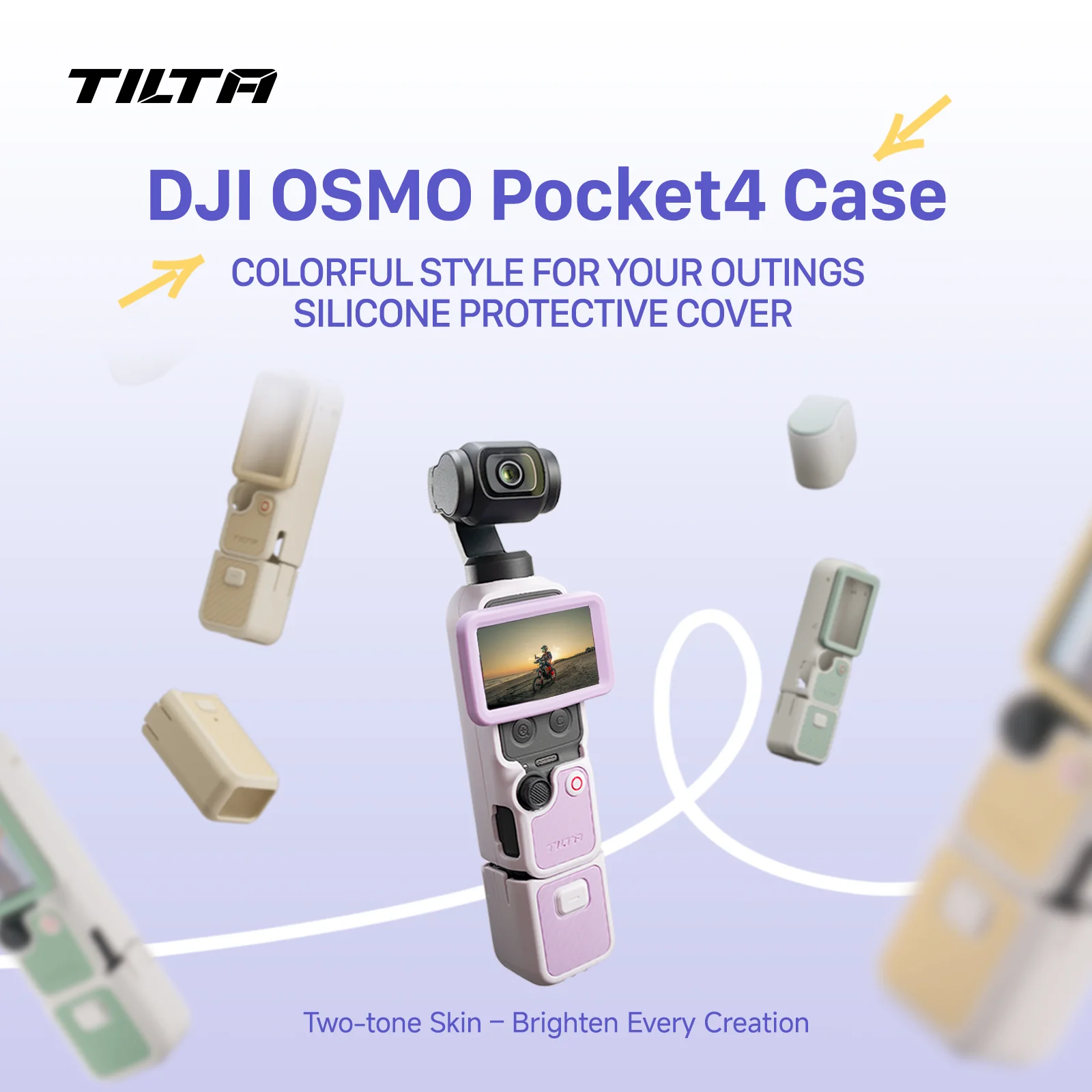 TILTA For DJI Osmo Pocket 4 Protective Carrying Case Accessories Adjustable Shoulder Strap Kit Silicone Filter Storage Expander