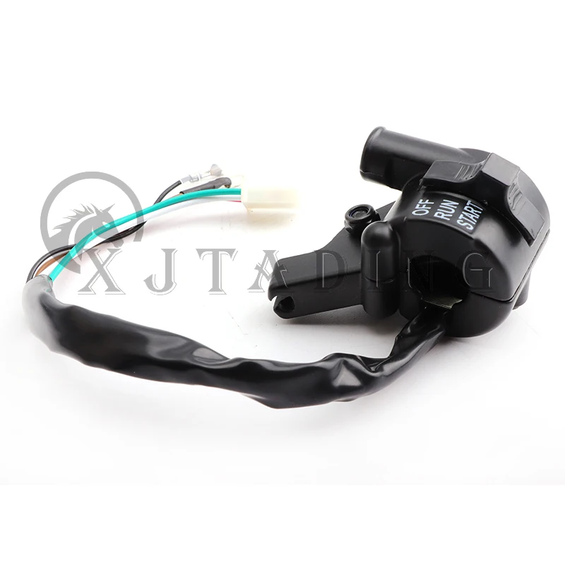 Throttle Housing Start Switch Choke Cable Handlebar Accelerator Grips Brake Lever Kit for Yamaha PW50 PW 50 50cc Kids Dirt Bike