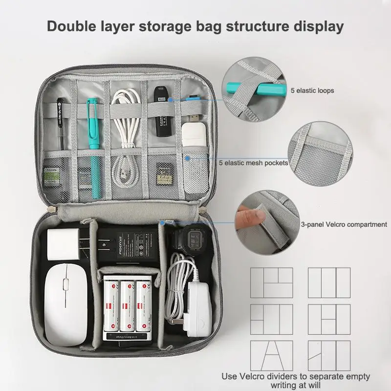1Pcs Barber Hair Clipper Storage Bag Anti-scratch Oxford Haircut Tool Organizer Carry Case for Salon Trip Daily Gift