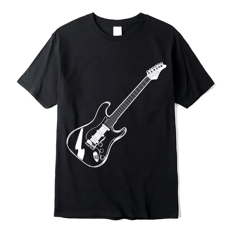 Legendary blues guitar special print street hip hop casual fashion street wear trend summer men women universal T-shirt