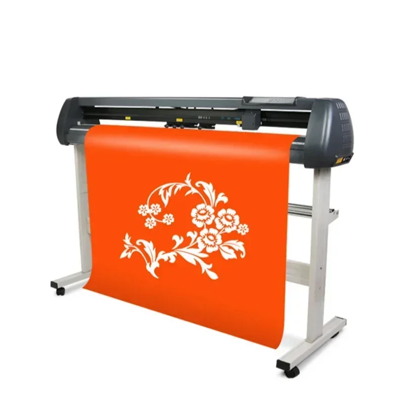 Small Electric 1350 Mm Vinyl Plotter Cutting Machine 53 Inch Plotting Printer Cutting Logo Making Software Computer USB Craft Cu