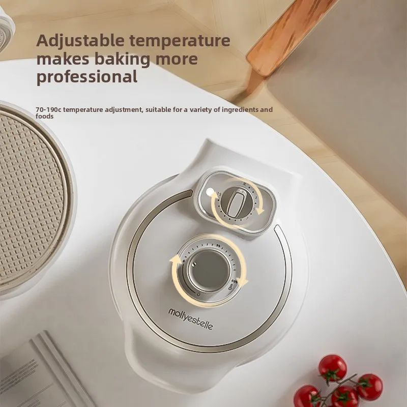 220V mollyestelle Electric Breakfast Maker for Egg Waffle Sandwich Pancake with Timer