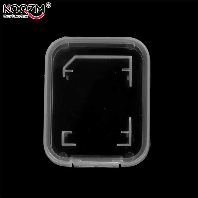 10Pcs For SD SDHC Memory Card Case Holder Protector Transparent Plastic Box Storage