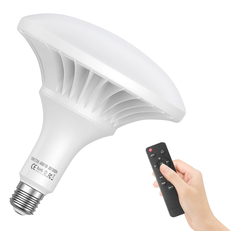 Best-150W LED ضوء لمبة التصوير المصباح الكهربي 2700K-6000K عكس الضوء الموفرة للطاقة E27 جبل للتصوير استوديو المنزل