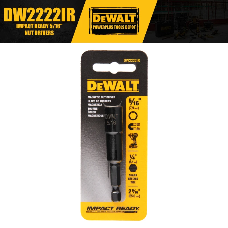 

DEWALT DW2222IR Ударные гайки 5/16 дюйма, аксессуары для инструментов