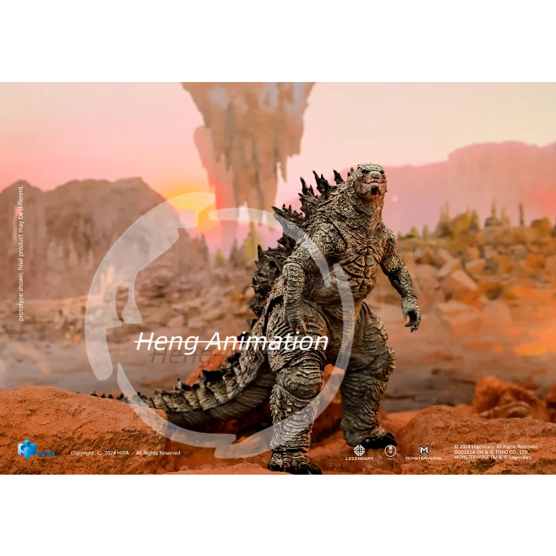 سلسلة HIYA الأساسية الرائعة Godzilla X Kong The New Empire Godzilla Rre-Evolved Action Figure، مجموعة نموذج هدية للبالغين #3