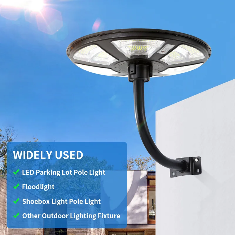 Outdoor Street Lamp Bracket Elbow Lamp 76mm Diameter Galvanized Steel Pipe Wall-Mounted Street Lamp Bracket