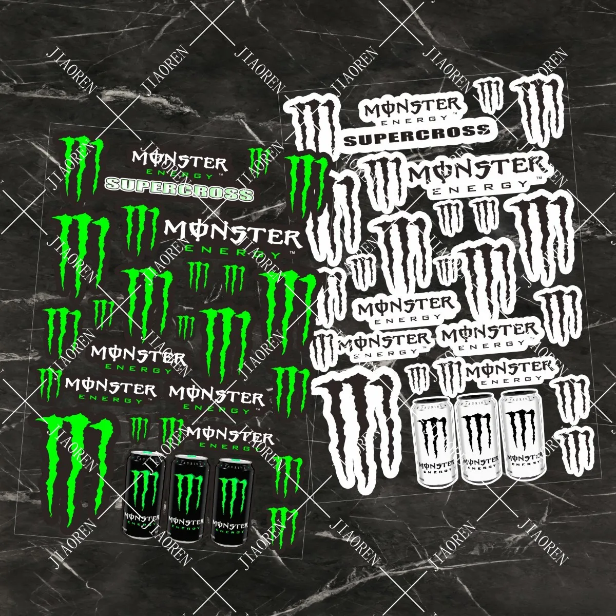

Christmas Monster Energy Sticker Logo Motorcycle Tank Helmet Bike Car Decal for Yamaha Honda Suzuki Kawasaki DUCATI BMW