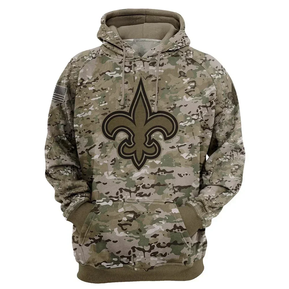 2022 Spring and Autumn New Men's Fashion Casual Hooded Sweater 3D Camo Pattern Print Hip Hop Street Loose Plus Size Pullover