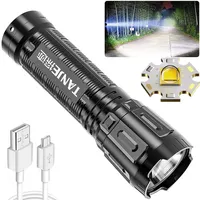 Ultra Bright Flashlight ABS Strong Light Focusing Led Flash Light Rechargeable Zoom Xenon Forces Outdoor Multi-function Torch