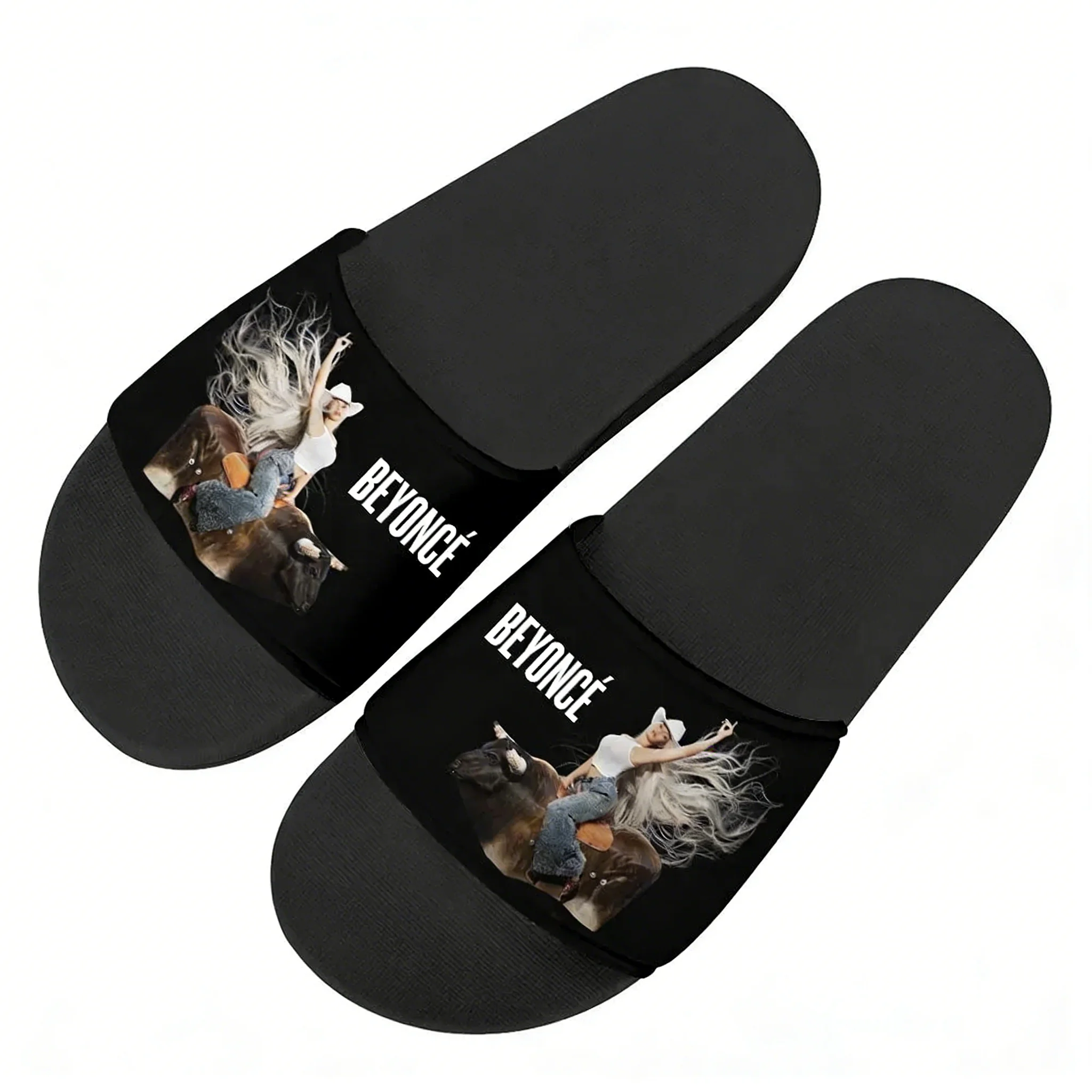 

Тапочки Beyonce Rock Cowboy Carter для мужчин и женщин, домашние, водонепроницаемые, с возможностью индивидуального дизайна