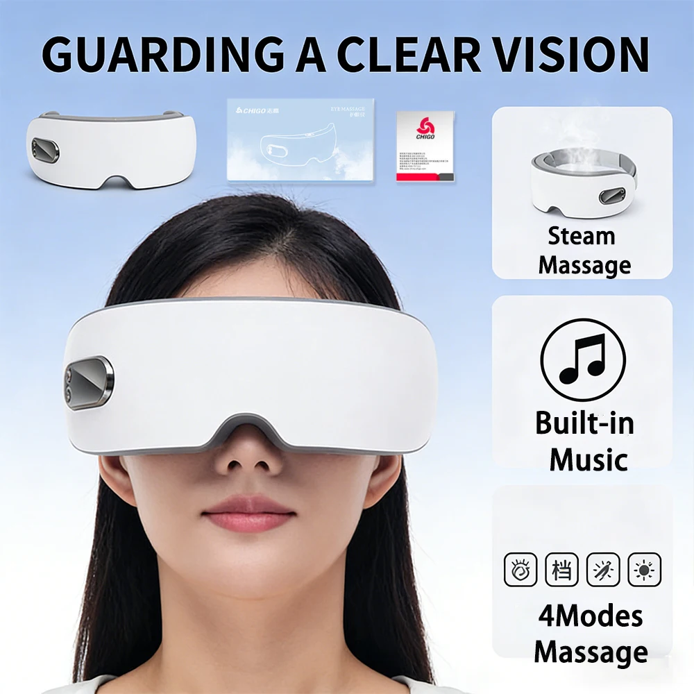 Nebulized Steam Eye Moistening Device Warm Spa Eye Glasses Acupressure Relieve Knead Tired Dry Eyes Atomization Massage Glasses - Detail 1