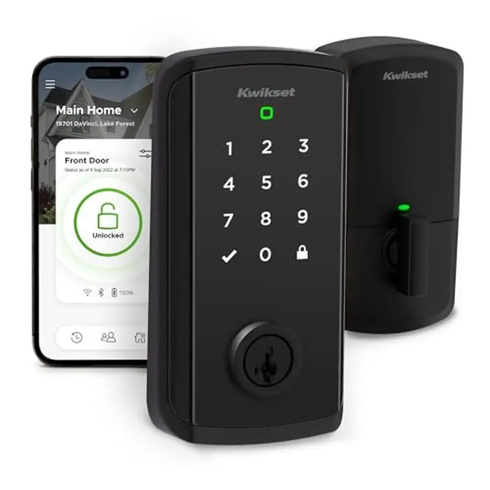 Smart Lock Keyless Entry Deadbolt WiFi Enabled Geofence Auto-Unlock Grade AAA 250 Access Codes Intrusion Detection Peace of Mind