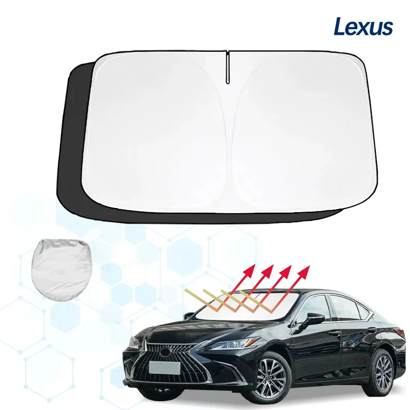 

Для Lexus ES 350 300H ES200 козырек от солнца на лобовое стекло солнцезащитный козырек защита от солнца складные блоки УФ-лучи держит автомобильный охладитель
