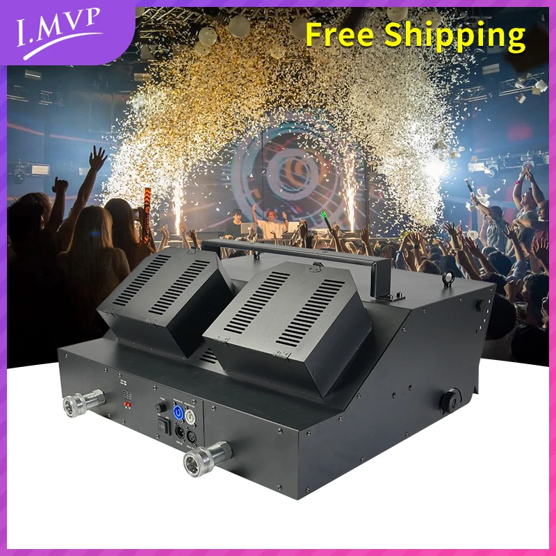 Confetti Rainbow Machine with DMX Electric Control Professional Equipment for DJ Stage Nightclub Concert