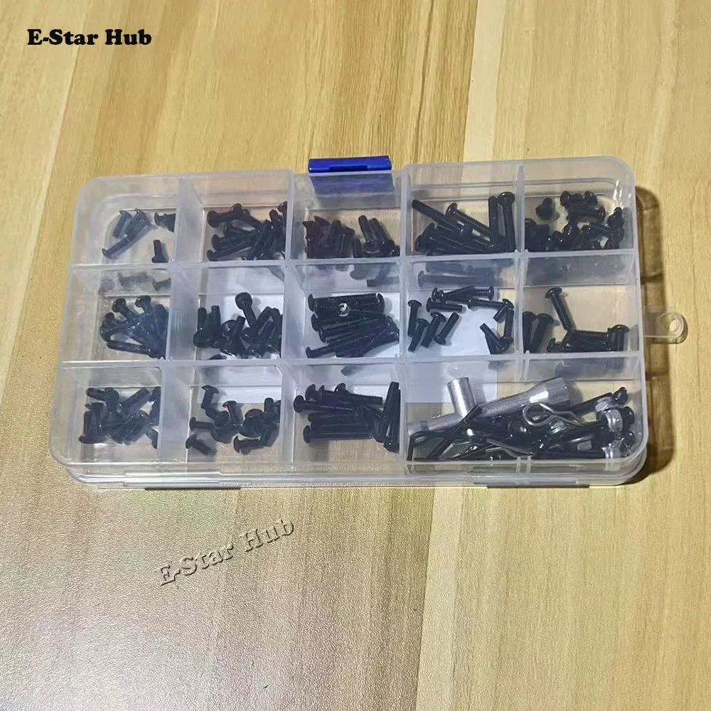 Per Hyper GO MJX H12Y H12Y + 1/12 Scatola di viti modificata RC Auto Parti di aggiornamento in metallo