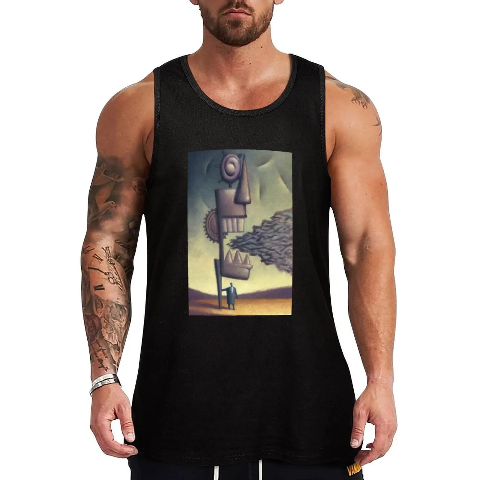 

Propaganda Tank Top singlet for men Short sleeve Men's singlets male top