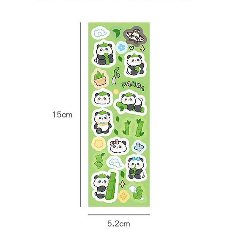 10PCS Cartoon Cute Capybara Gu Card Stickers Kawaii Animals Panda Handbook Stickers Creative DIY Decals For Notebook Stickers