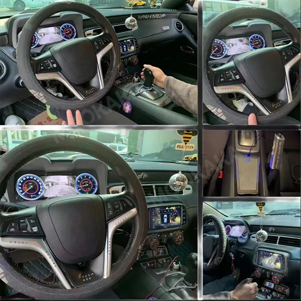 

With Carplay Function Digital Dashboard Cluster For Chevrolet Camaro 2010-2015 Instrument Panel Speedometer Display Meter Screen