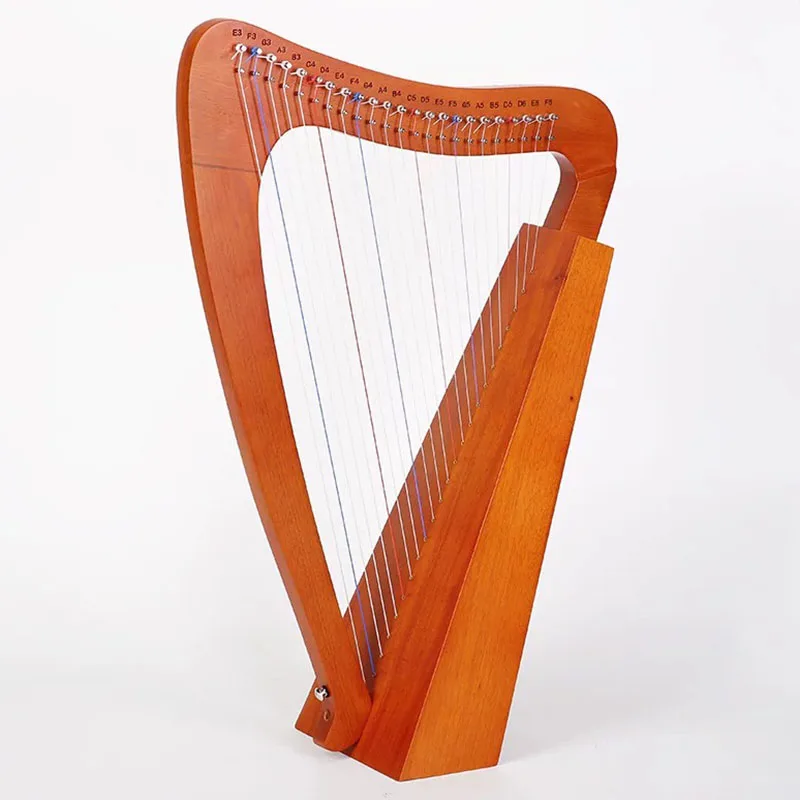 Arpa Okoume de 23 Cuerdas, Lira de Madera para Principiantes y Profesionales, Arpa para Niños y Adultos, Instrumento Musical Clásico Tradicional