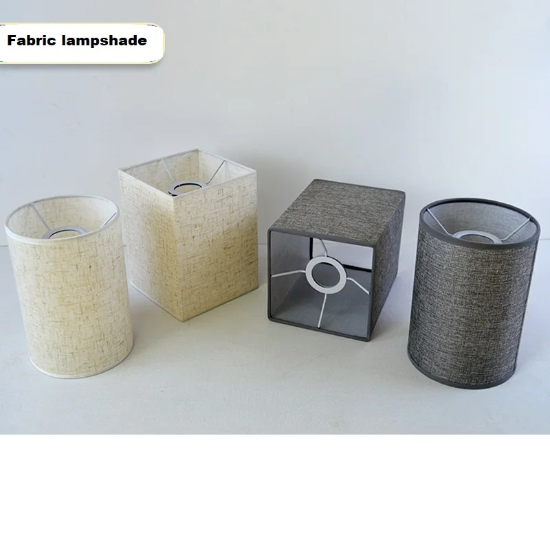 

Круглый/квадратный абажур из натурального льна — 140 мм x 200 мм, маленькая крышка для настольных и торшеров