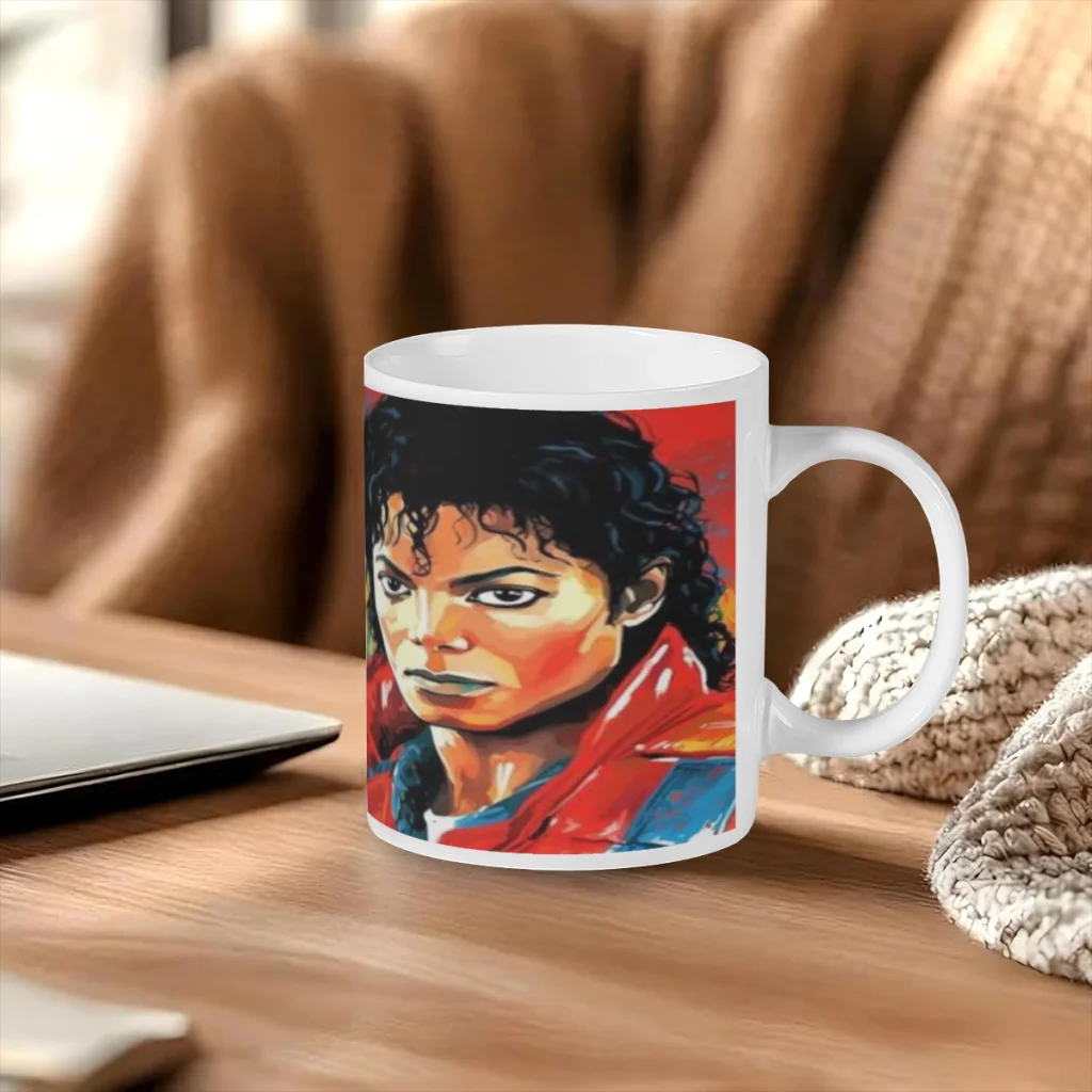 MJ M-Michael Jackson King of Pop Tea Coffee Mugs  Thermal Color-changing Cups Milk Cup Wedding Gifts