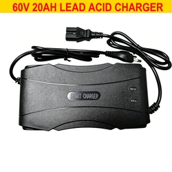New 60V 20AH Smart Electric Car Charger For Rechargeable AGM Gel Lead Acid Battery 10AH 12AH 14AH DC 74V 2.8A T Connector