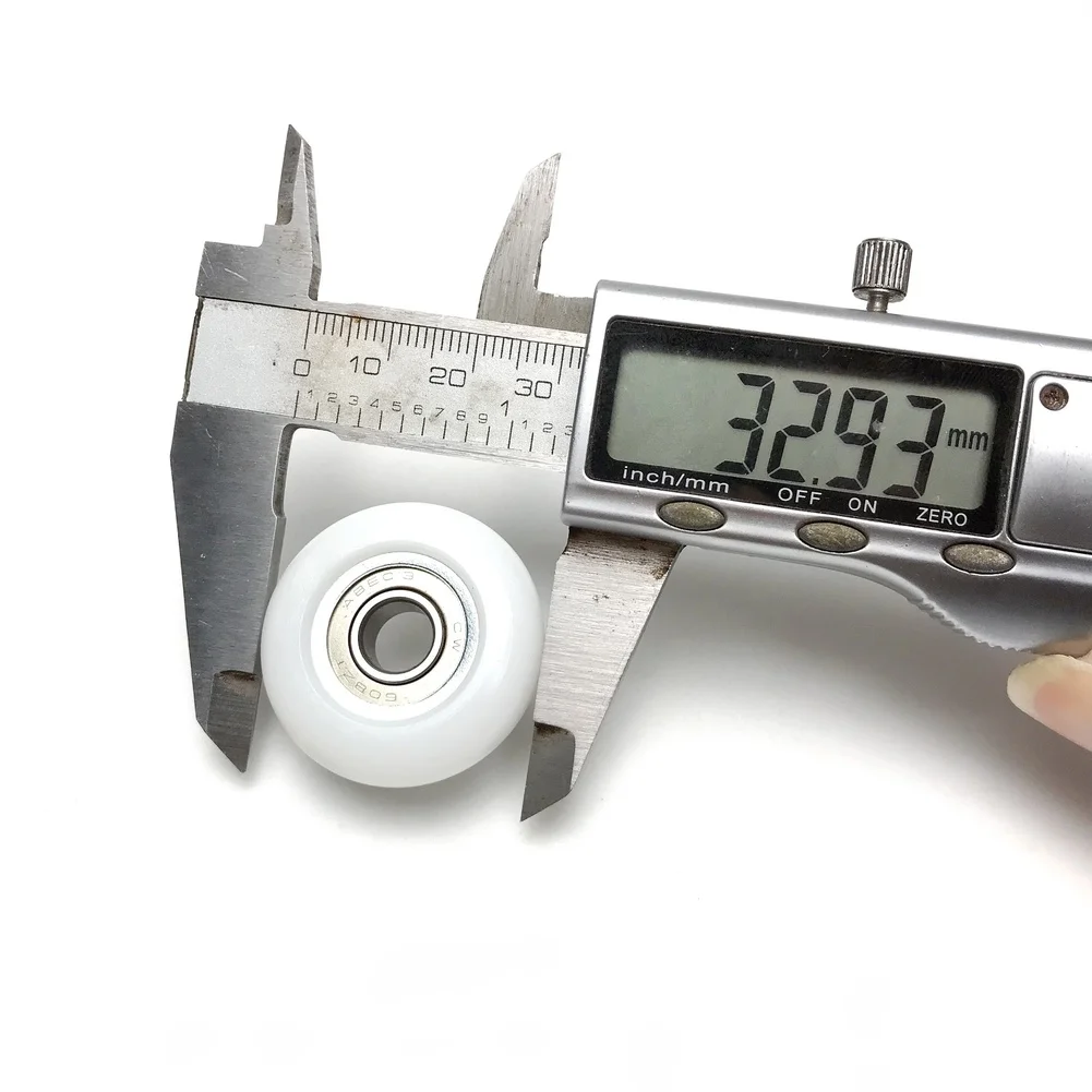 Plastic Bearing Wheel 33mm For Rowing Machine Track Systems Window Door Sliding Rails And Indoor Fitness Equipment