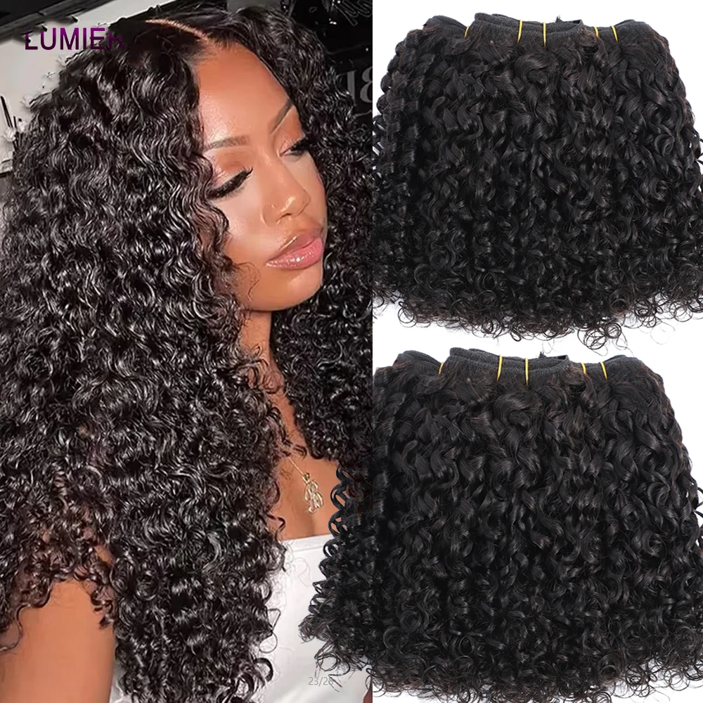 Burmesische Pixie Curly Bundles Unbehandeltes Jungfrauenhaar 3/4 Bundle-Deal Tiefe Afro-Locken Echthaar-Extensions Großhandel – Detail 21