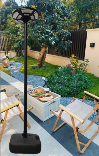 16.5”in black solar lamp (including lamp pole)