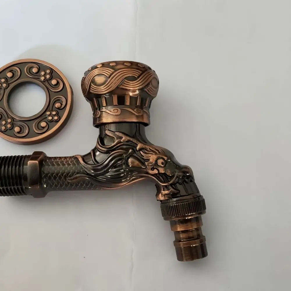 Wall Mounted Retro Water Faucet For ShuiMuYouPin Antique Bibcock Mop Pool Tap Outdoor Garden Single Cold Faucet Hardware
