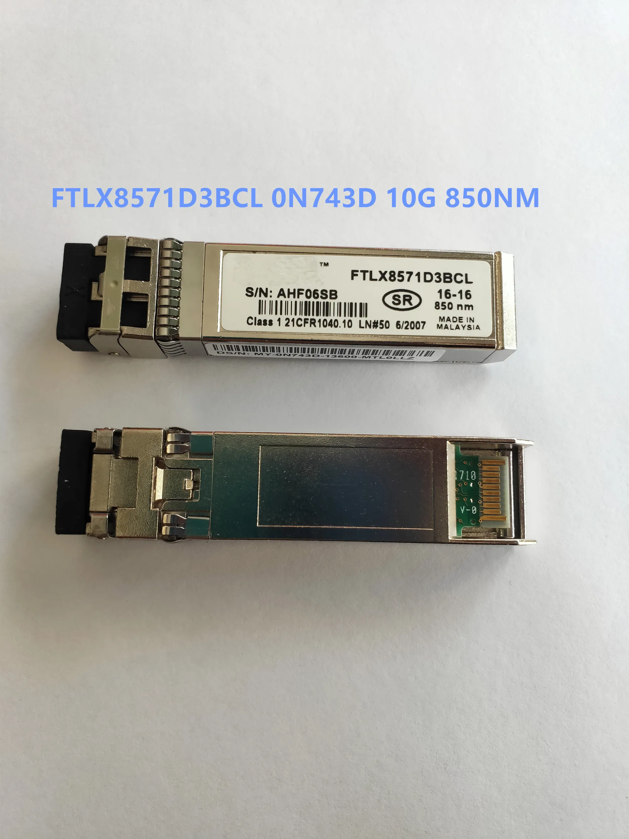 

0N743D 0WTRD1 03G84K SFP-10G-SR FTLX8571D3BCL FTLX8571D3BCL-FC FTLX8574D3BCL-FC FTLX8574D3BCL-DL 10G SR Module Optical Fiber