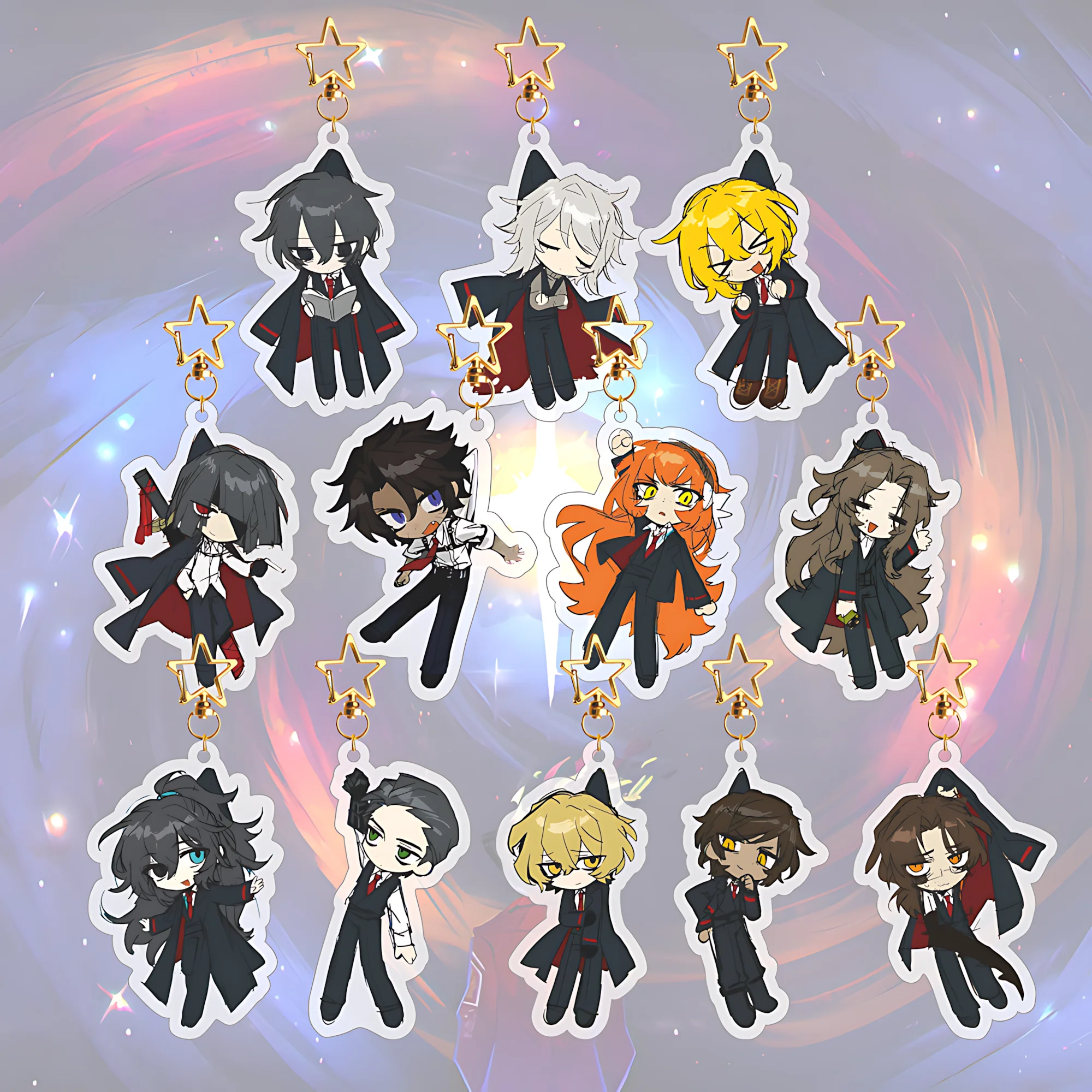 Llavero de acrílico de Limbus Company con Gregor, Heathcliff, Faust, HongLu, Ishmael, accesorios de anime, regalo para amigos, lindo llavero de acrílico