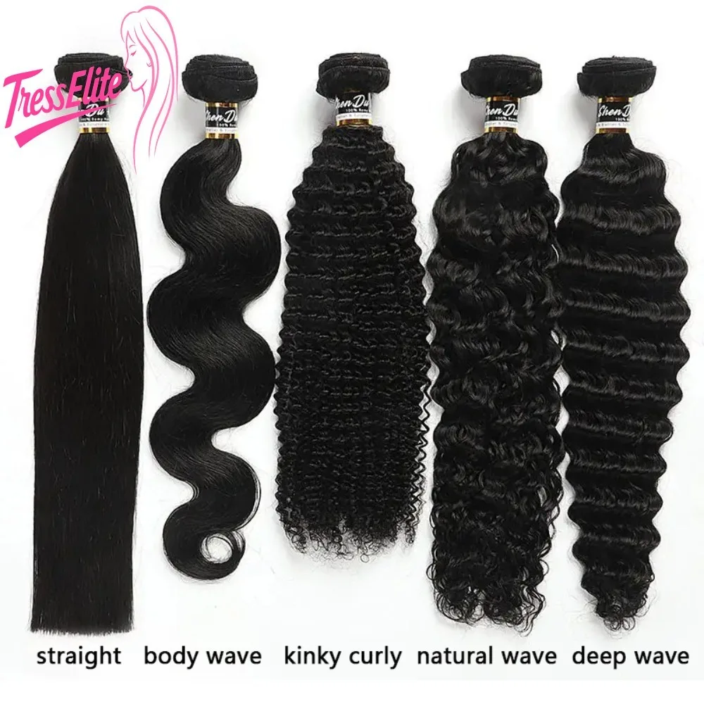 

12A Прямая глубокая волна Объемная волна Кудрявые вьющиеся натуральные волны Человеческий заводной комплект 8-30 дюймов Бразильский девственный Реми Высокое качество