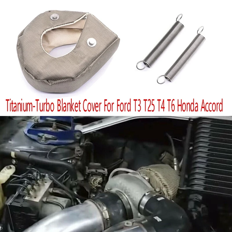 Titan Turbos Decken abdeckung für Turbolader Hitzeschild Abdeckung mit Befestigungs federn für Ford T3 T25 T4 Honda Accord