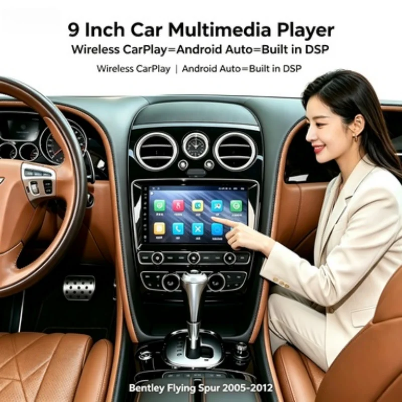 LHD RHD Car Radio for Bentley Flying Spur Continental GT GTC Mulsanne 2005-2012 GPS Navi BT Wireless CarPlay Multimedia Stereo