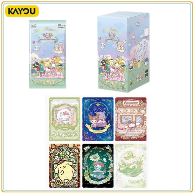 

KAYOU натуральная новая карта Sanrio Mengmeng, коллекционная сумка, ароматная история, Hello Kitty My Melody, анимация, мультяшная слепая коробка, игрушка, подарки
