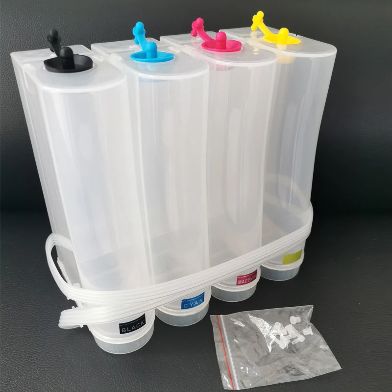 4 Color 500ml Volume Ink Tank DIY Kit Universal CISS Bottle Case For Canon HP Epson Brother Inkjet Printer